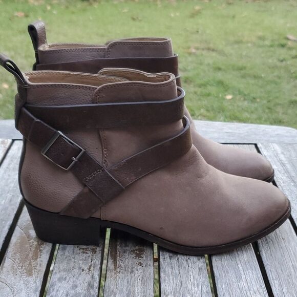 Splendid Leather Brown Booties 8M - Picture 1 of 11